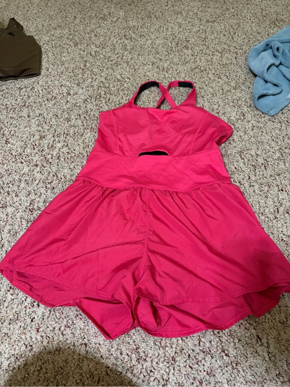 Hot Pink Cutout Romper